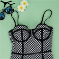 2020 Jiejin Print personnalisé Sexy Sexy Swimsuit BodySuit BodySice One-pièce avec tasse de moisissure